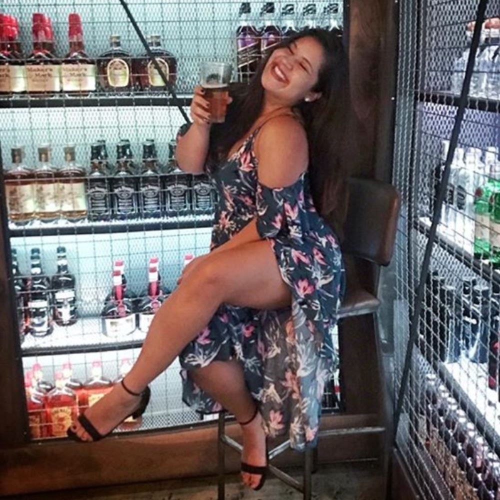 Floral side strap style dress